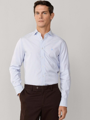 Coupe regular Chemise 'CITY STRIPE' Hackett London en bleu : devant