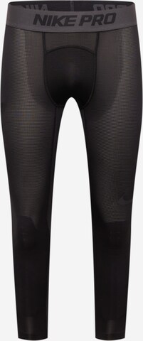 NIKE Skinny Sportunterhose in Schwarz: predná strana