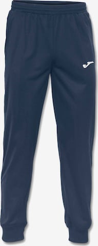 JOMA Tapered Workout Pants 'Estadio ' in Blue: front