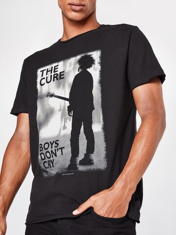 AMPLIFIED Regular fit Тениска 'THE CURE BOYS DONT CRY' в сиво