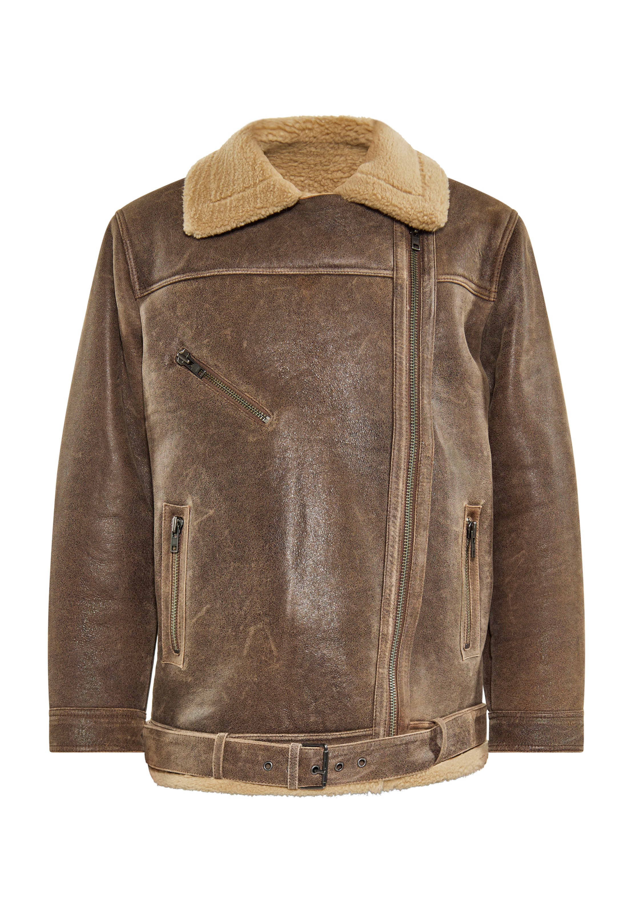 DreiMaster Vintage Winter jacket in Brown: front