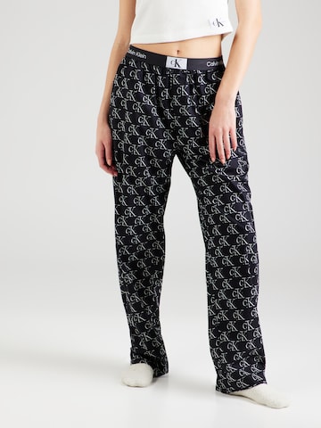 Pantalon de pyjama Calvin Klein Underwear en noir : devant