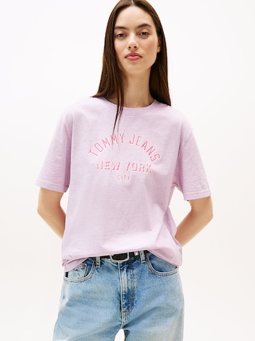 Tommy Jeans T-shirt i rosa: framsida