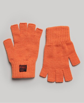 Superdry Handschoenen met korte vingers in Oranje: voorkant