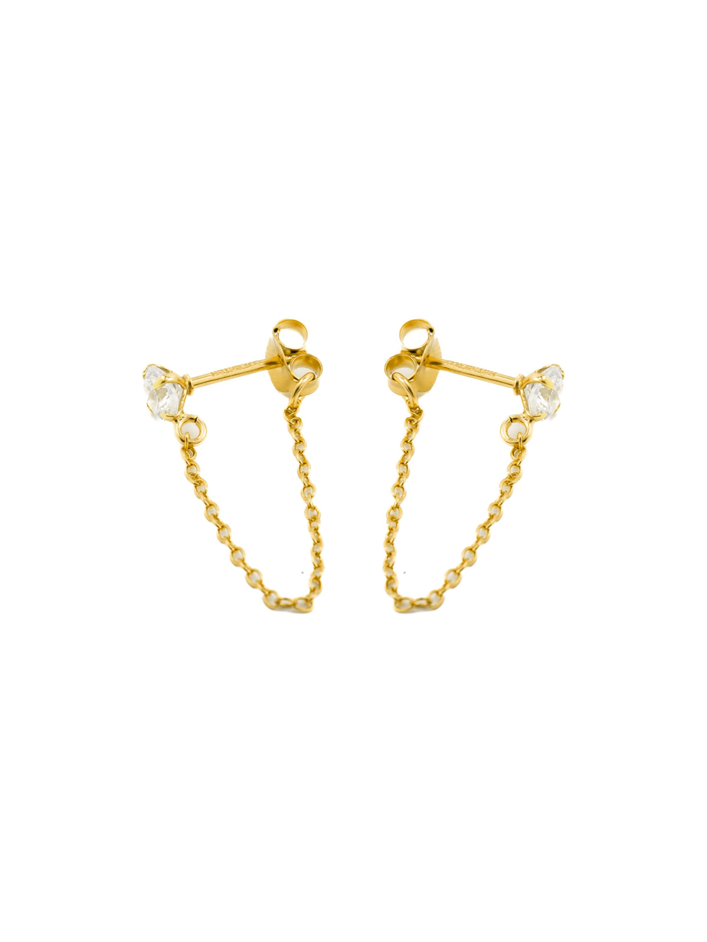 Luxenter Øreringe 'Essential' i hvid