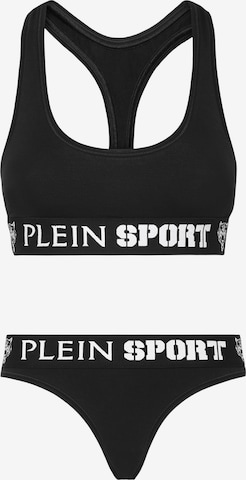 Plein Sport - Soutien Bustier Conjuntos de lingerie em preto: frente