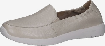 CAPRICE Classic Flats in White: front