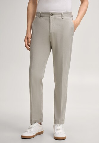 JOOP! Slim fit Trousers with creases ' Hank ' in Beige: front