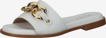 SCAPA Mules in White: front
