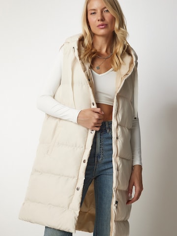 Gilet Happiness İstanbul en beige : devant