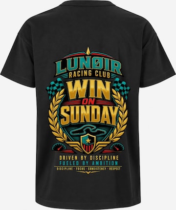 LUNØIR Studio Shirt 'Win on Sunday' in Schwarz: Vorderseite