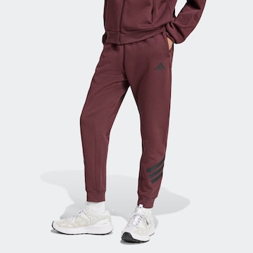 Tapered Pantaloni sportivi 'FI' di ADIDAS SPORTSWEAR in rosso: frontale