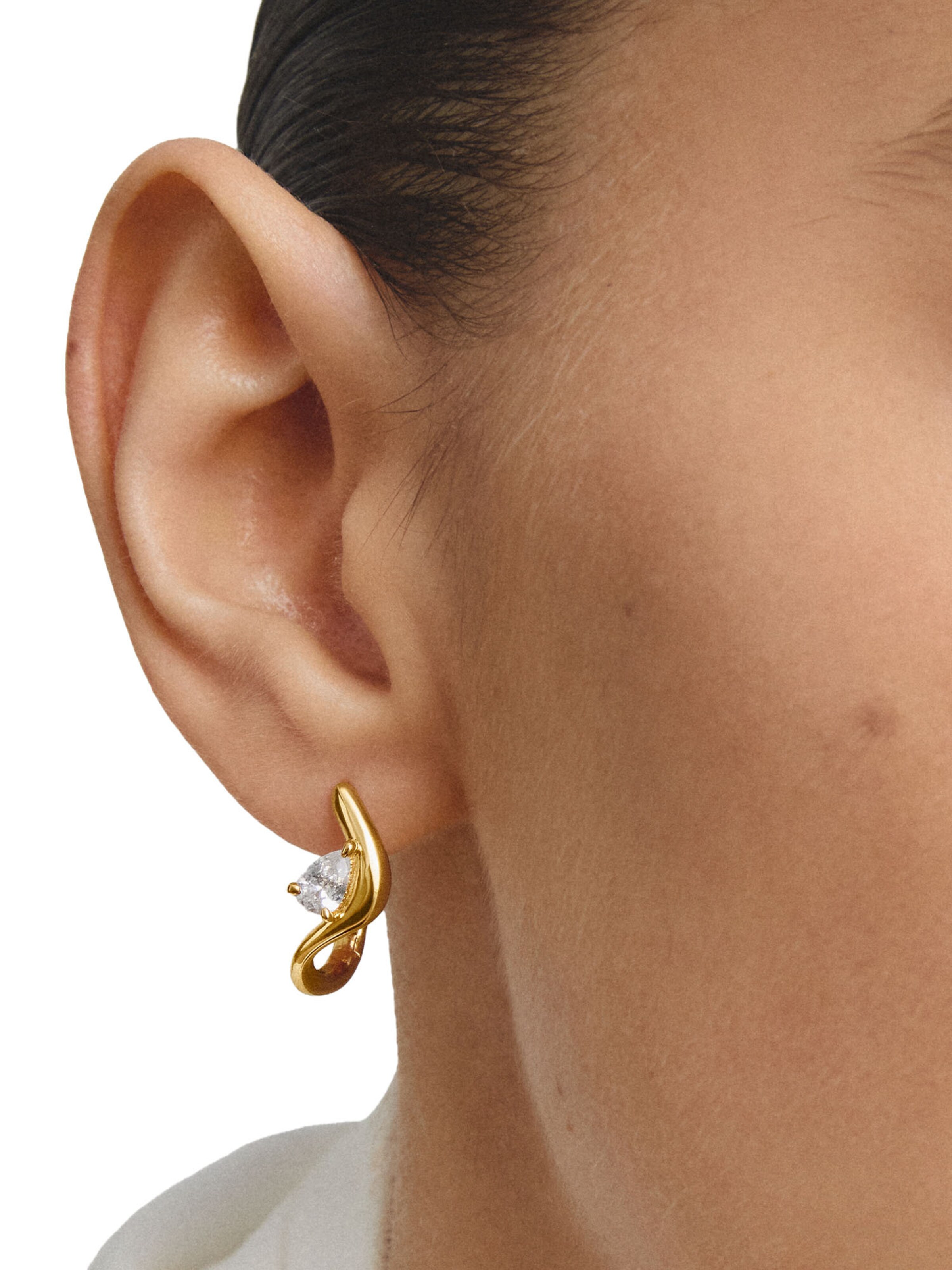 Thomas Sabo Ohrringe in Gelb: Vorderseite