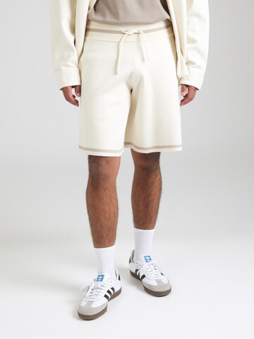 Filling Pieces Loose fit Trousers in White: front