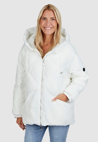White Label Winter Jacket in White: front