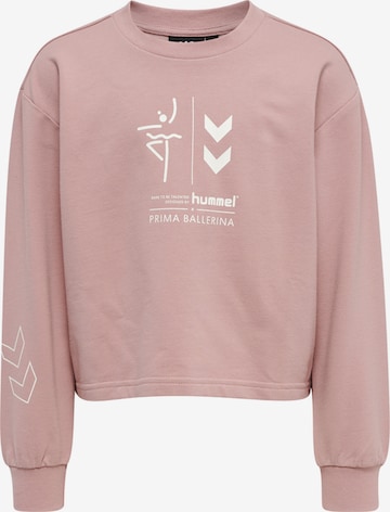 Sweat de sport Hummel en rose : devant