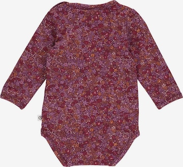 Barboteuse / body 'Langarm' Müsli by GREEN COTTON en rouge