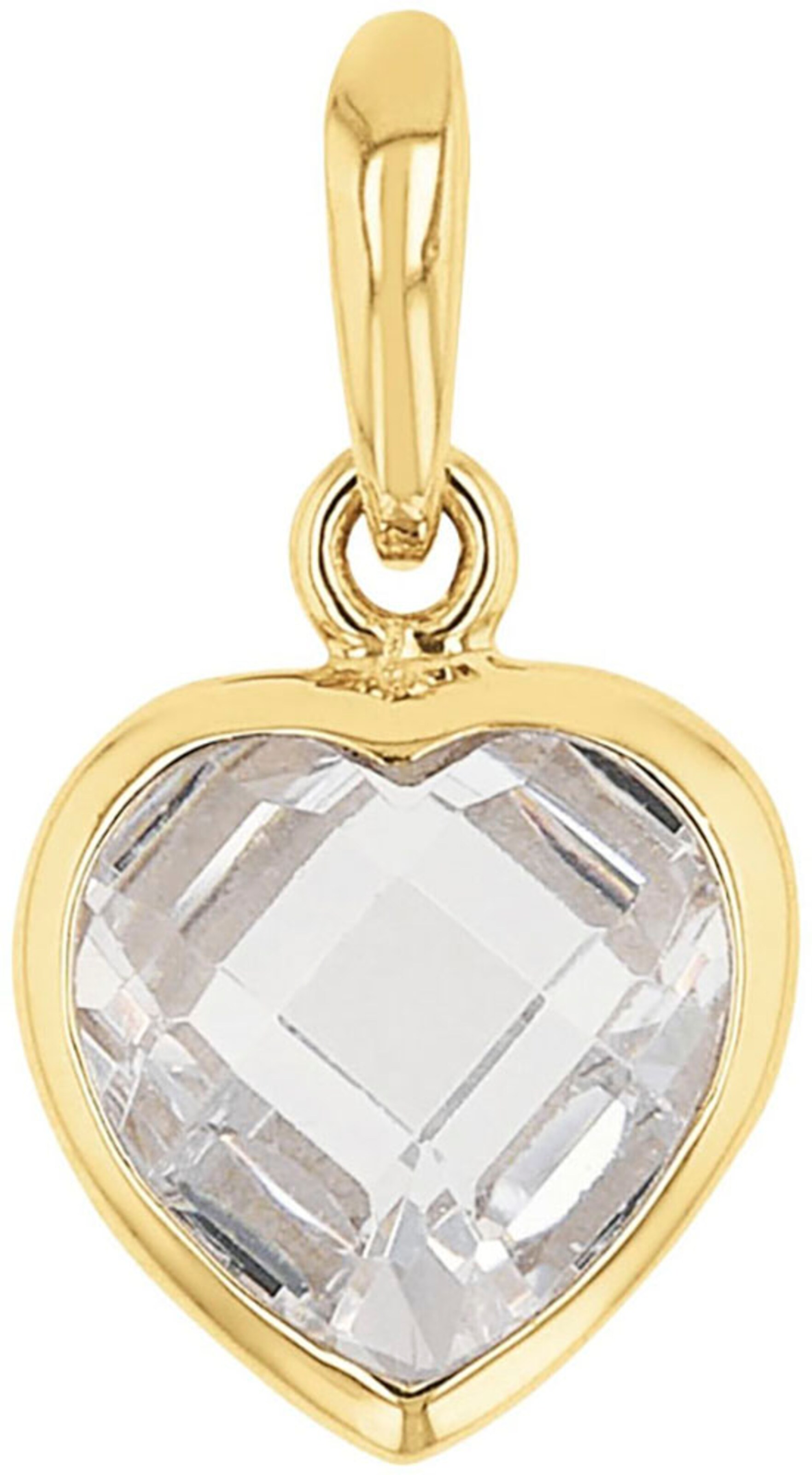 AMOR Pendant in Gold: front