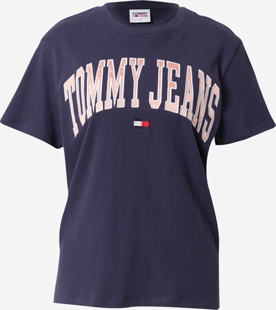 Tommy Jeans Тениска в нейви синьо / бледорозово / червено / бяло, Преглед на продукта