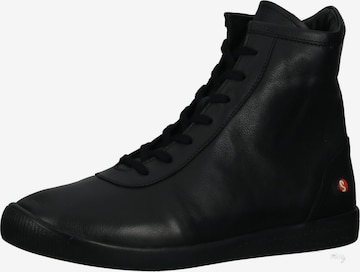 Softinos High-Top Sneakers in Black: front