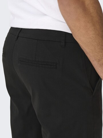 Only & Sons Regular Chino Pants 'LOU' in Black