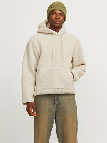 JACK & JONES Sweatshirt 'JORFrederiksberg' in Beige: voorkant