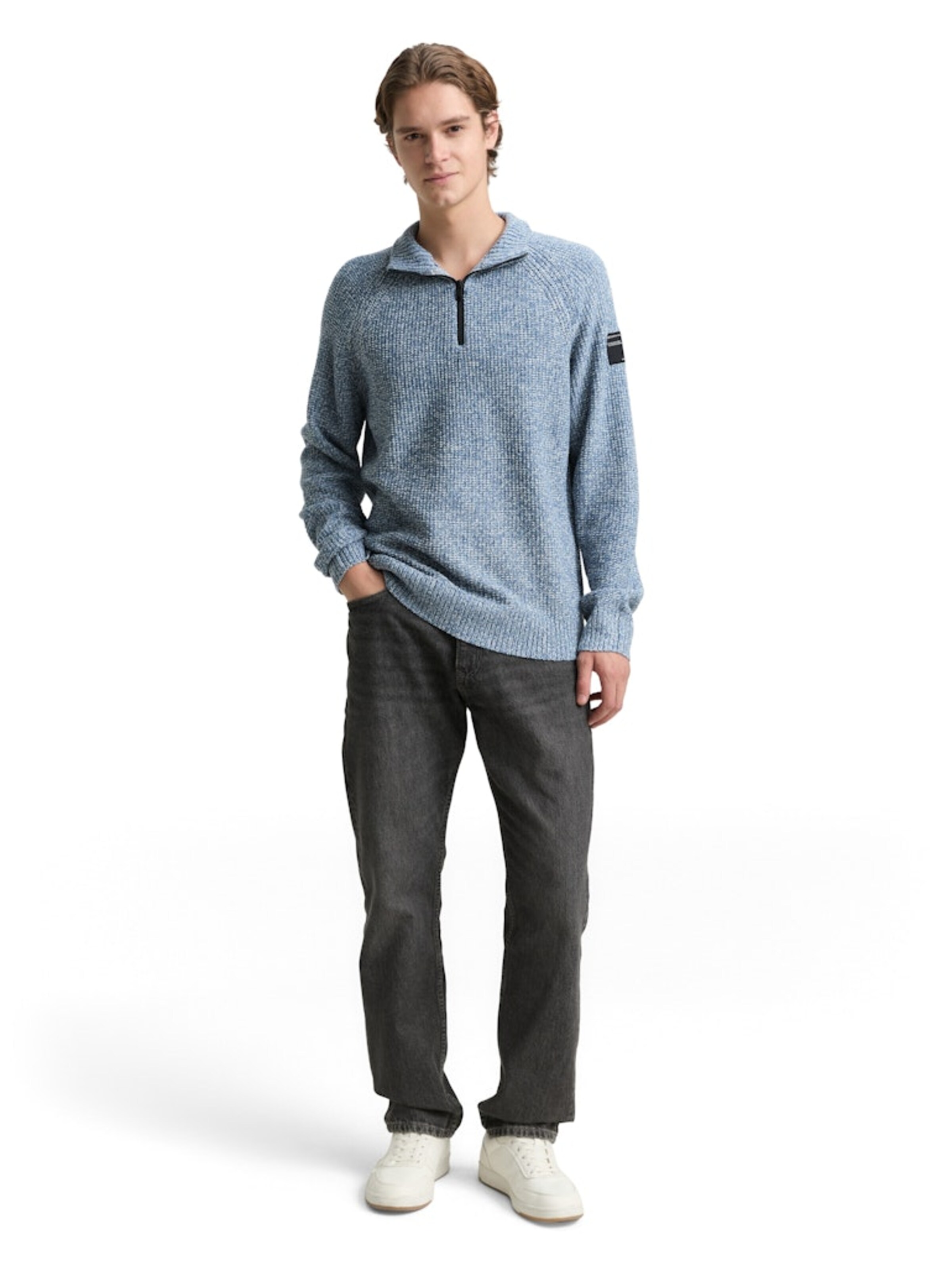 TOM TAILOR DENIM Pullover in Blau