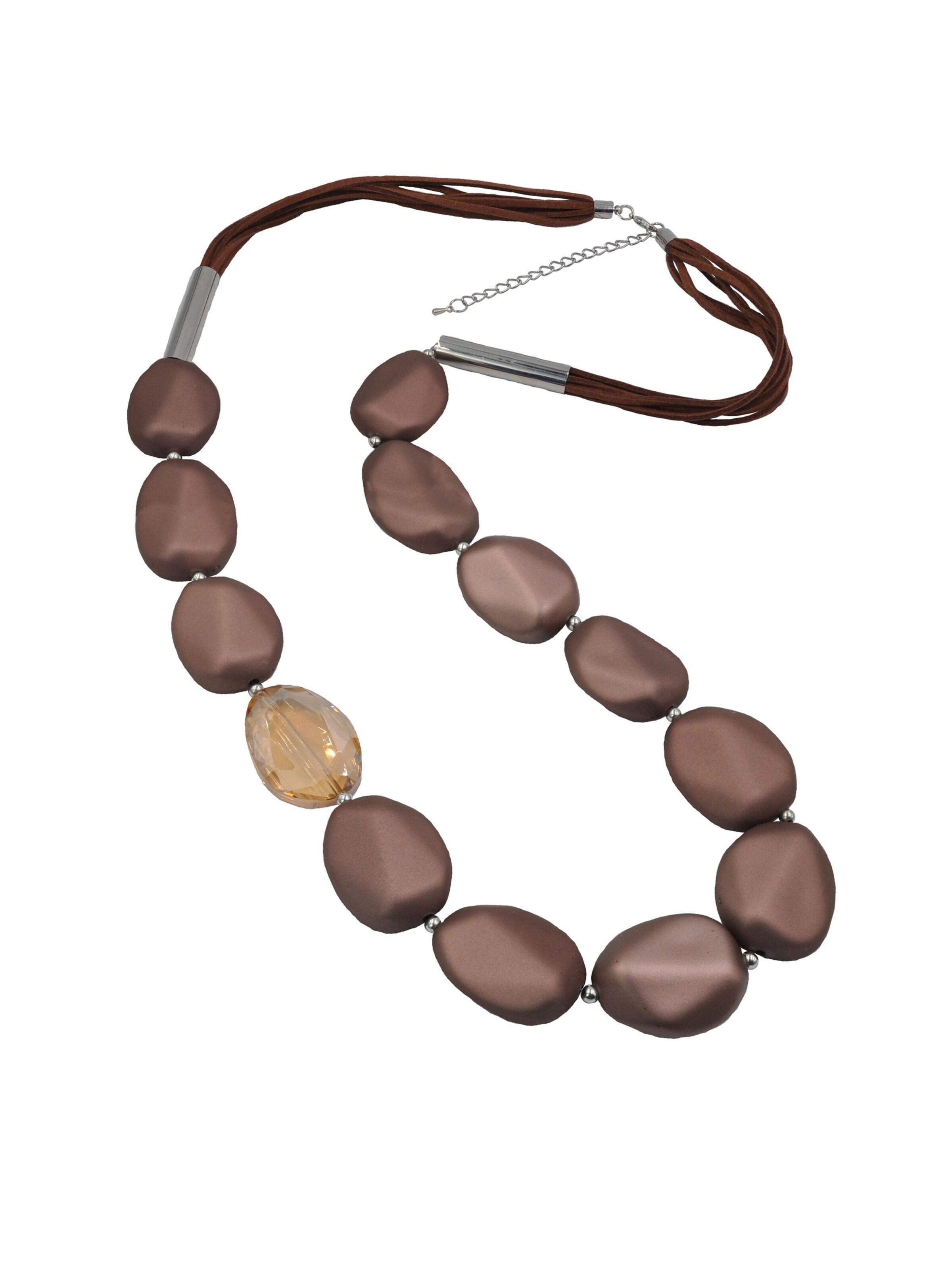 Steuer Necklace in Brown: front