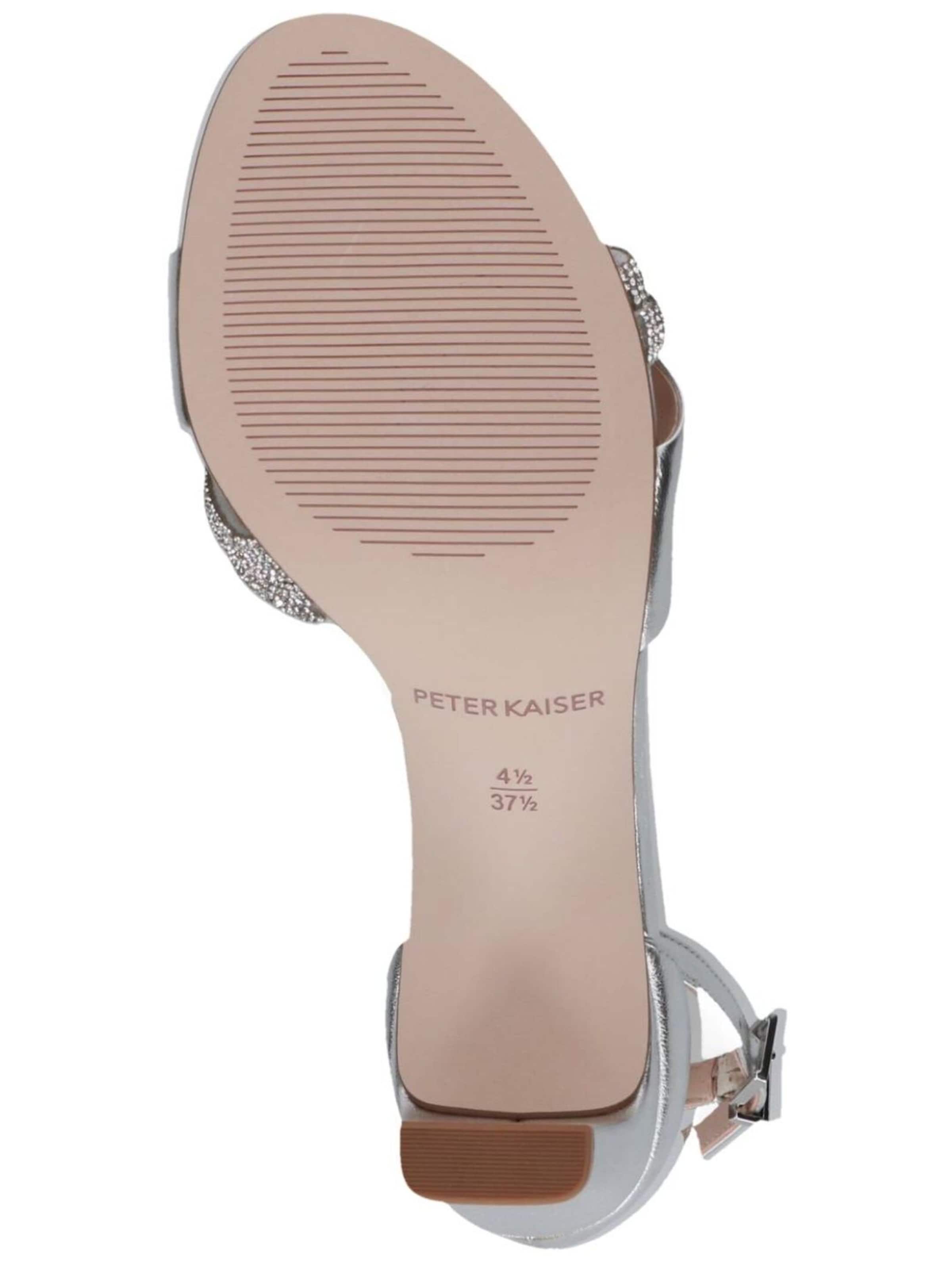 Sandalo con cinturino di PETER KAISER in argento