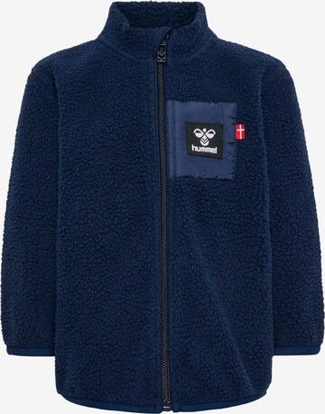 Hummel Functionele fleece jas 'ATLAS' in Blauw: voorkant