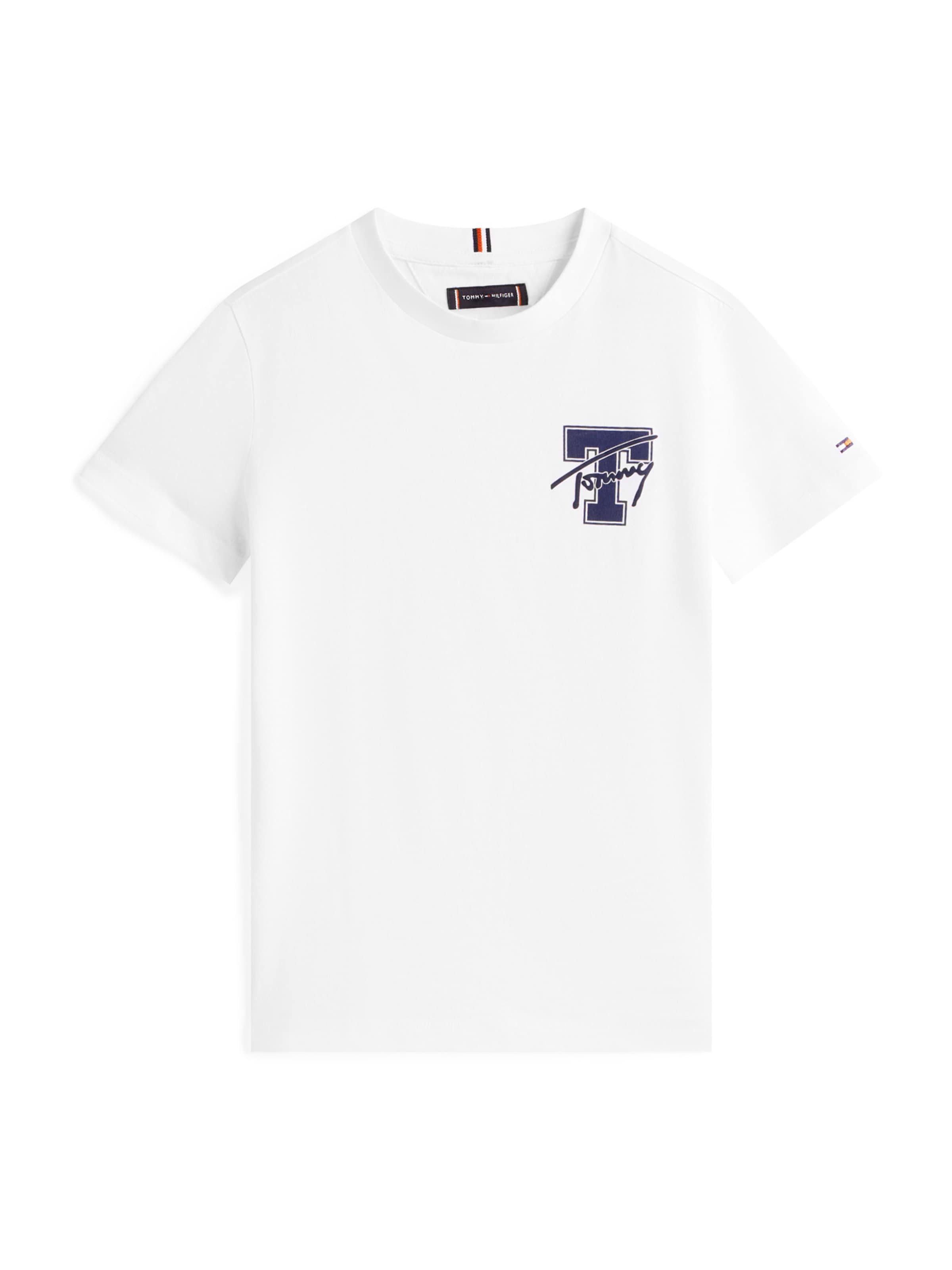 TOMMY HILFIGER T-Shirt 'VARSITY' in Weiß: Vorderseite