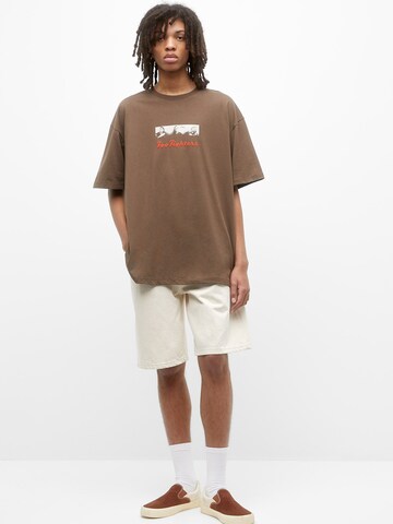 Pull&Bear Shirt in Brown