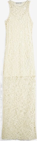 Bershka Knit dress in Beige: front