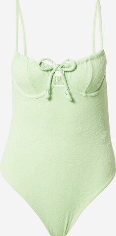 Balconnet Maillot de bain Hunkemöller en vert : devant