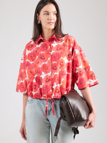 DRYKORN Blouse 'LAINAY' in Rood: voorkant