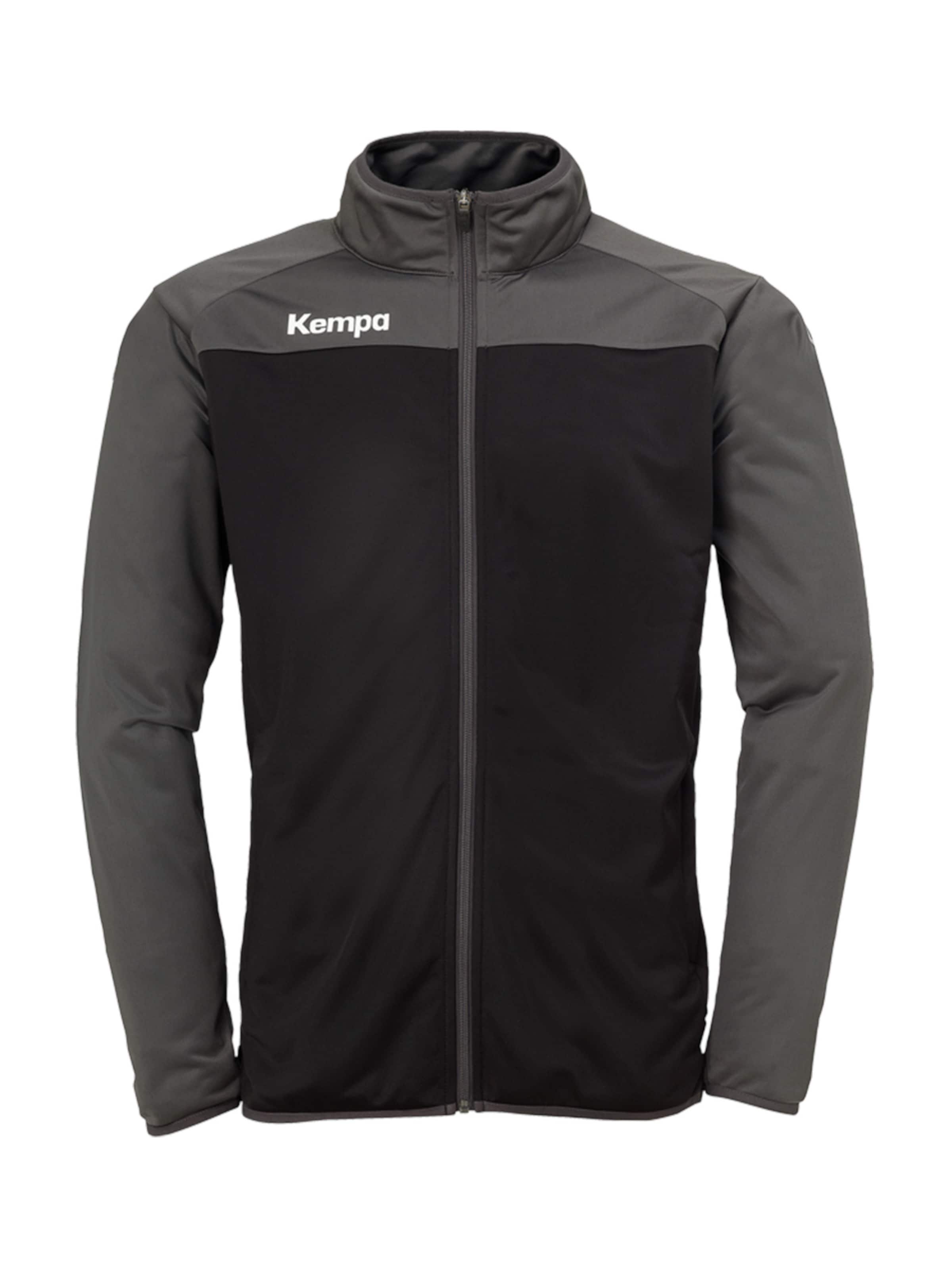 KEMPA Trainingsjacke in Schwarz: Vorderseite