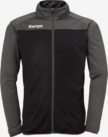KEMPA Sportovní bunda – černá: přední strana