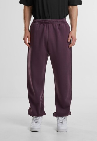 Urban Classics Tapered Trousers in Purple: front