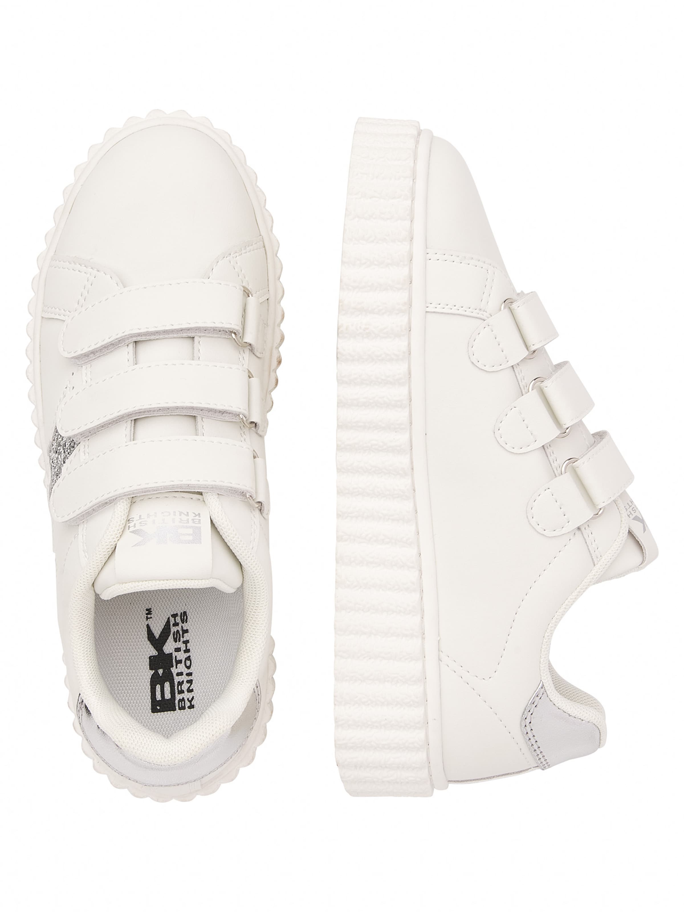 Baskets basses 'BLISS VELCRO' BRITISH KNIGHTS en blanc : au dessus