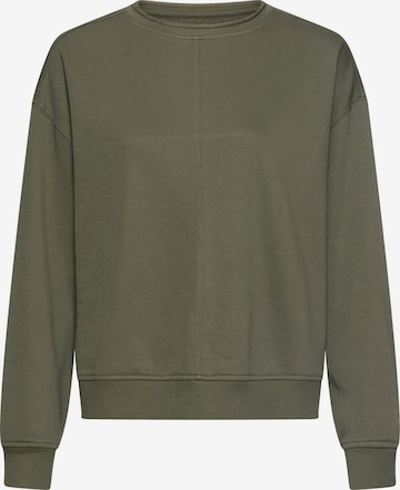 CAMEL ACTIVE Sweatshirt mit dekorativen Nähten in Grün: Vorderseite