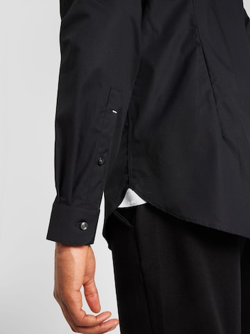 Michael Kors Slim fit Button Up Shirt 'STANDUP' in Black