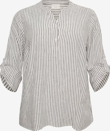 Camicia da donna 'Mille' di KAFFE CURVE in bianco: frontale