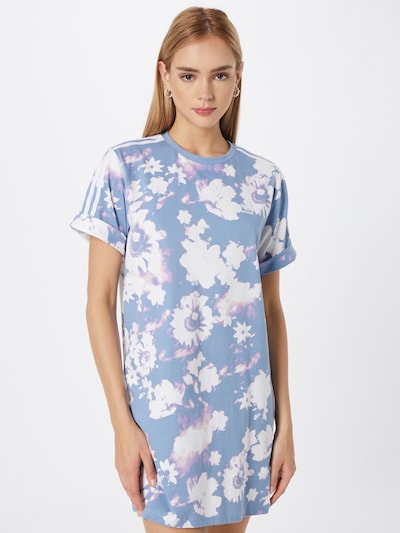 ADIDAS ORIGINALS Šaty - kouřově modrá / světle fialová / bílá, Model/ka