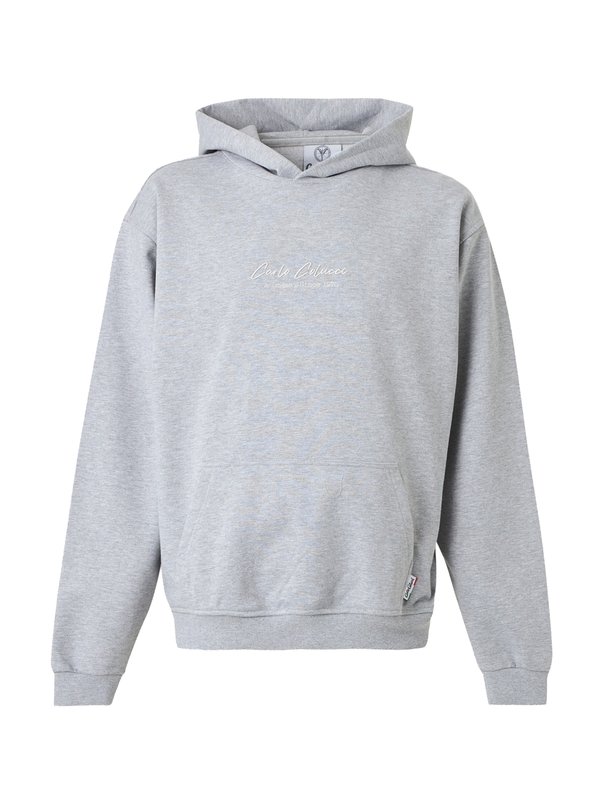 Carlo Colucci Sweatshirt in Grijs: voorkant