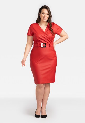 Karko Cocktail Dress 'PETARDA' in Red: front