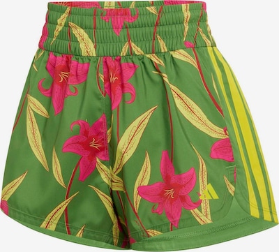 Sportinės kelnės 'FARM' iš ADIDAS PERFORMANCE, spalva – geltona / šviesiai geltona / šviesiai žalia / rožinė, Prekių apžvalga