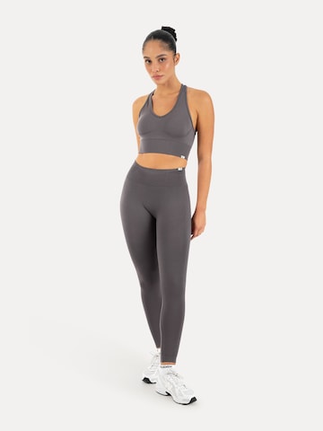 Coupe slim Leggings 'Vonda' Smilodox en gris