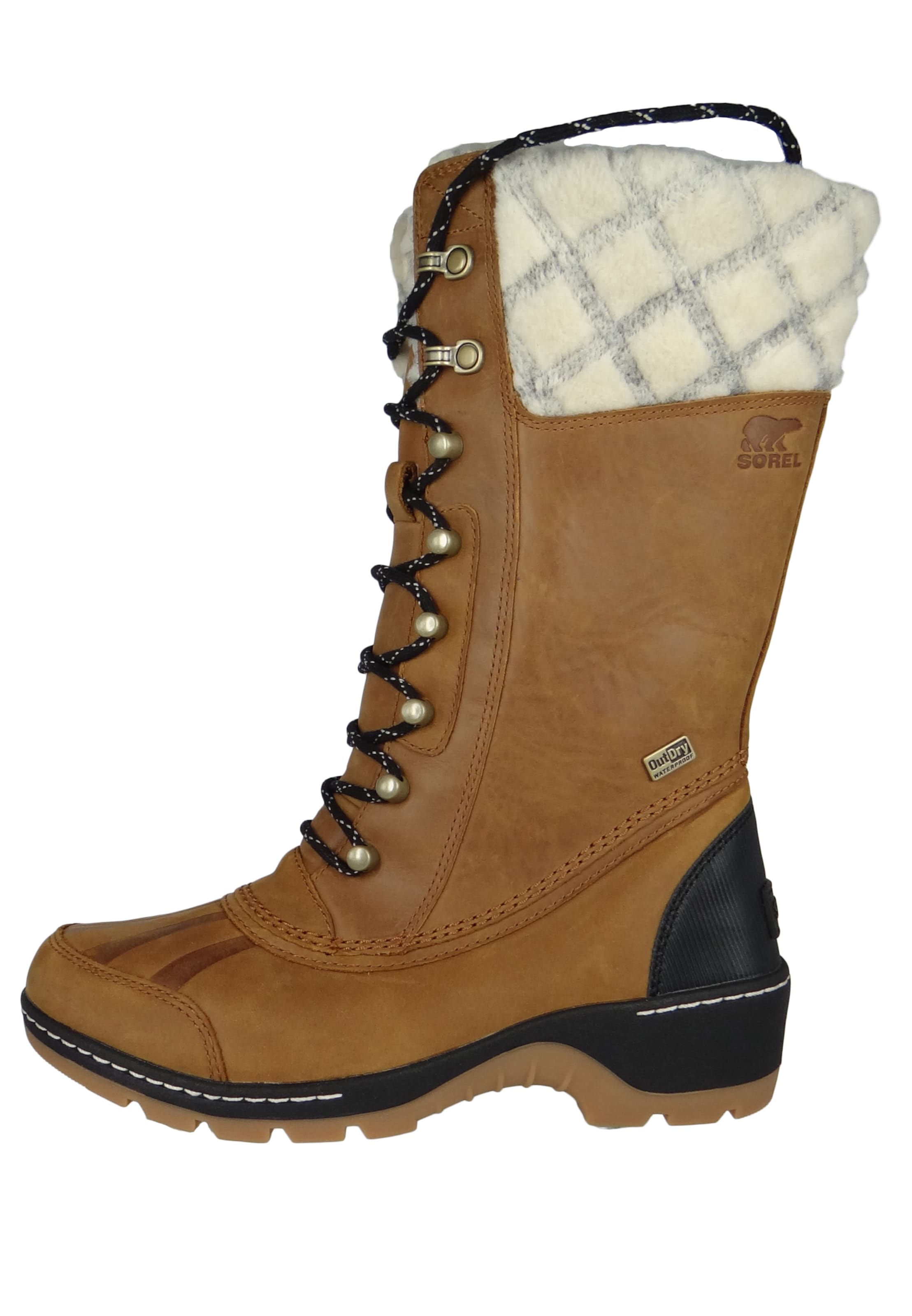 SOREL - Bota com atacadores 'Whistler' em castanho: frente