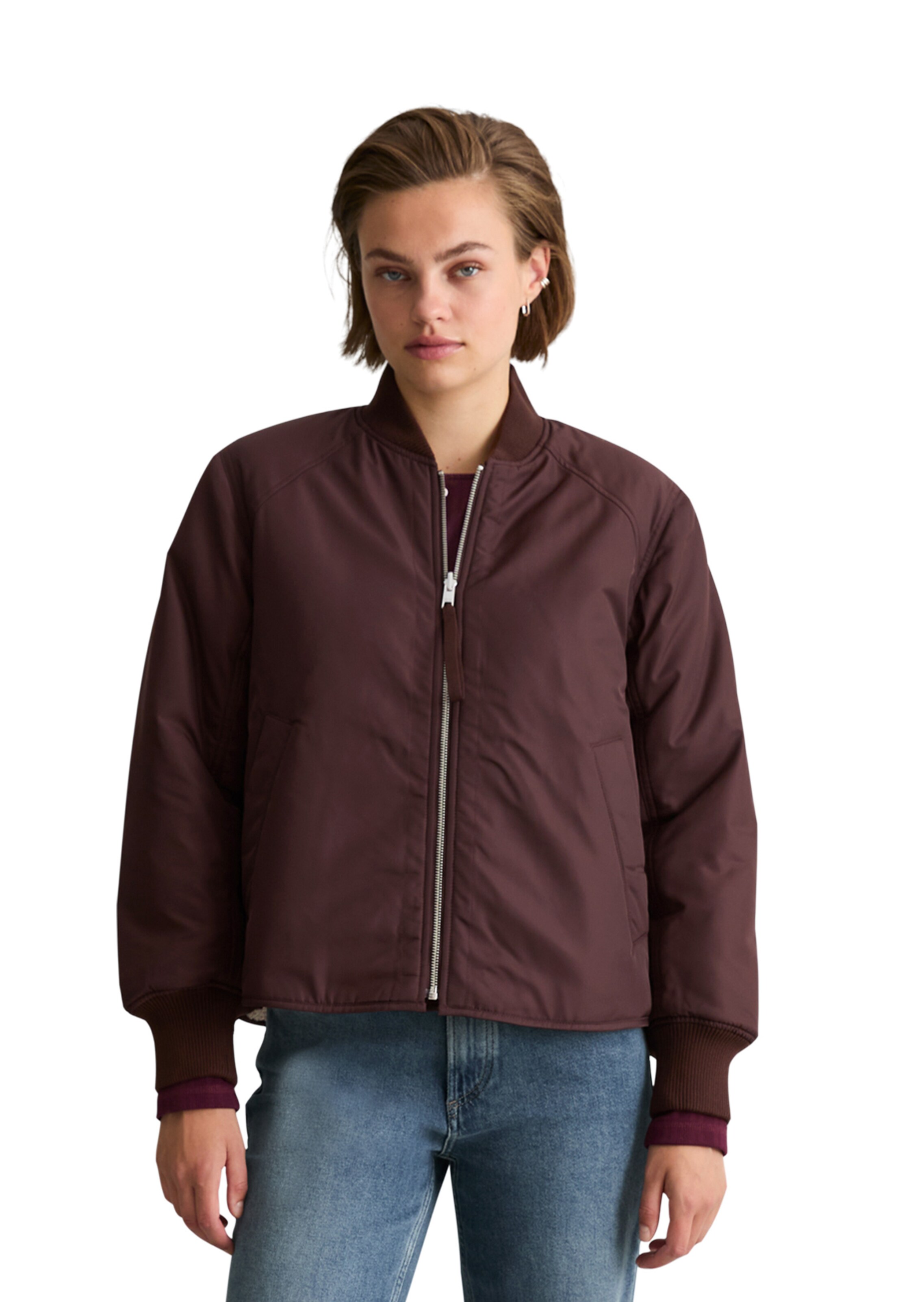 Marc O'Polo DENIM Tussenjas in Bruin: voorkant