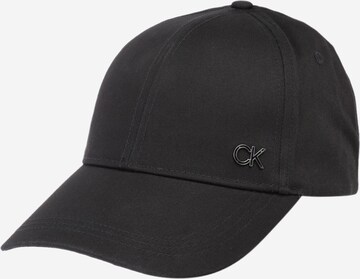 Casquette Calvin Klein en noir : devant